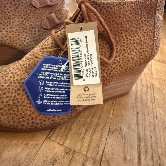 Women's Tom's Cheetah Suede Wedges (NWT) | Size 7 - Picture 5 of 6